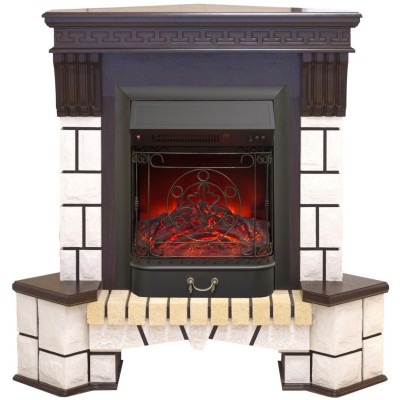 Камин электрический RealFlame Stone New Corner (угловой) AO с Majestic Lux