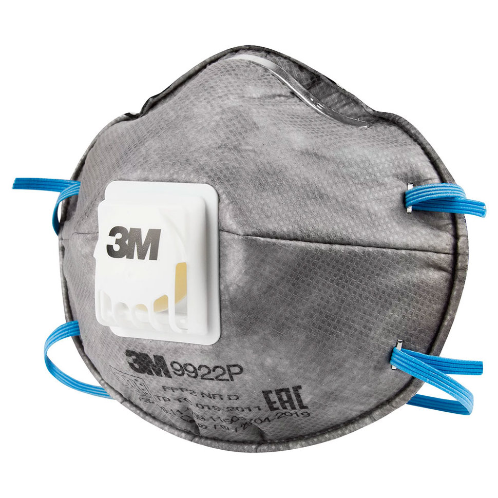 3M™ 9922P FFP2 противоаэрозольная маска с клапаном выдоха