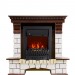 Каминокомплект Royal Flame Pierre Luxe угловой - Темный дуб / Белый с очагом Aspen Black