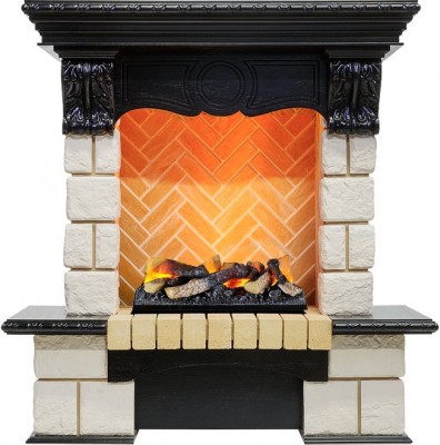 Каминокомплект Dimplex Pierre Luxe - Венге / Шампань h=975 мм с очагом Cassette 400 LNH-INT дрова