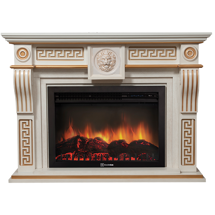 Портал Firelight Vittoriano 30 белёный дуб с золотой патиной