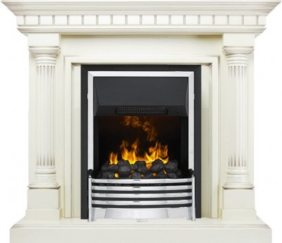 Каминокомплект Dimplex Dallas - Слоновая кость с патиной с очагом Flagstaff