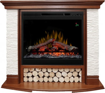 Каминокомплект Dimplex Country - Орех/Сланец белый с очагом Symphony 26'' DF2624-L