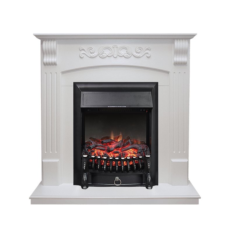 Каминокомплект Royal Flame Sorrento - Белый дуб с очагом Fobos FX Black