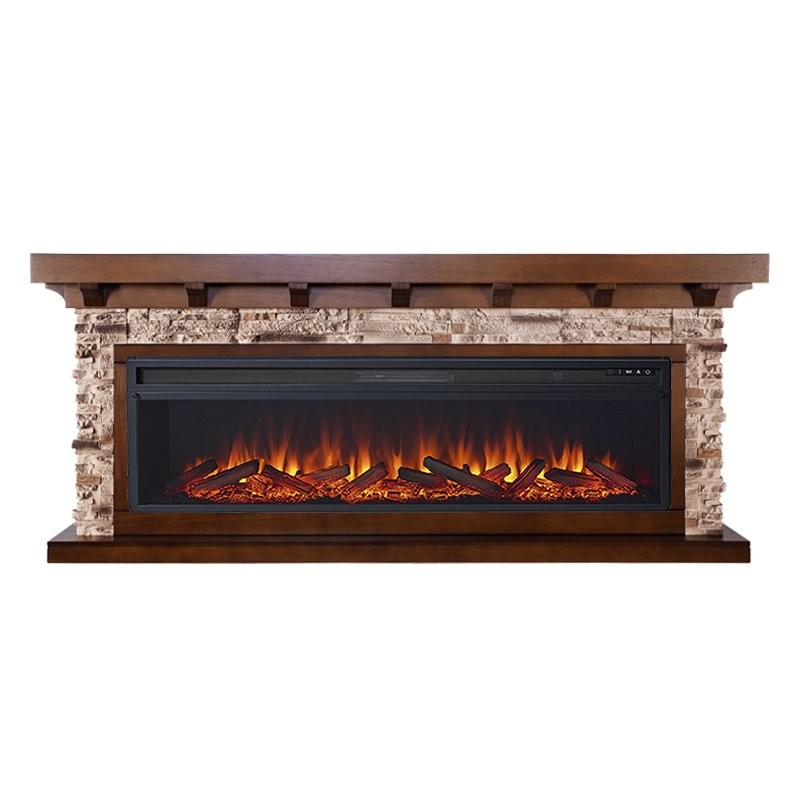 Каминокомплект Royal Flame Chalet 60 - Темный дуб с очагом Vision 60 LOG LED