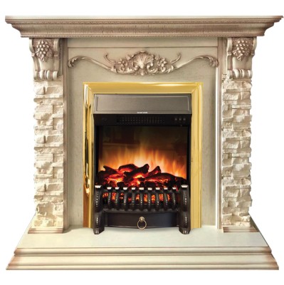 Камин электрический RealFlame Patricia WT с очагом Fobos Lux BR S