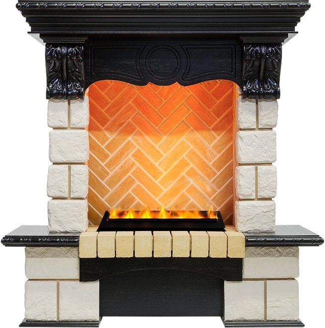 Каминокомплект Dimplex Pierre Luxe - Венге / Шампань h=975 мм с очагом Cassette 400 LNH-INT PS