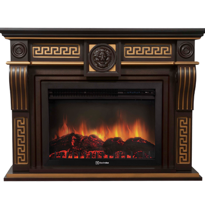 Портал Firelight Vittoriano 30 тёмный дуб с золотой патиной