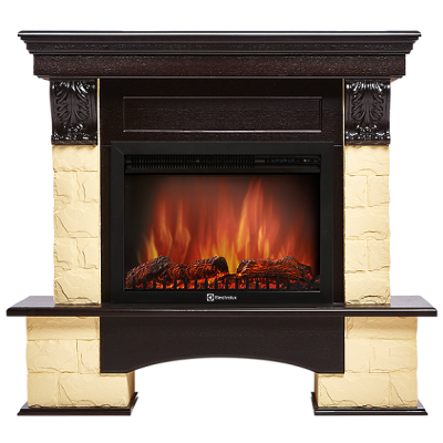 Портал Firelight Forte 25S камень бежевый, венге