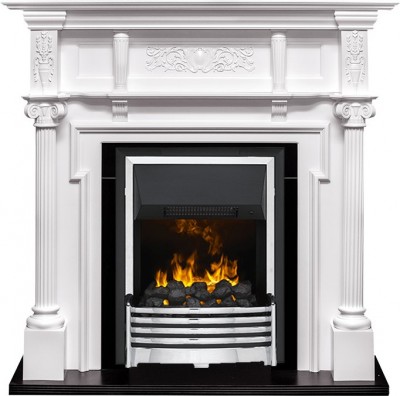 Каминокомплект Dimplex Oxford - Белый с очагом Flagstaff