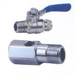 Кран для подключения фильтра для воды под трубку 1/4" с 1/2" подводкой (внутр. и нар. резьба) Aquapr