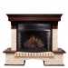 Каминокомплект Royal Flame Pierre Luxe угловой - Темный дуб / Сланец бежевый с очагом Dioramic 28 LED FX