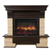 Портал Firelight Forte 25S камень бежевый, темный дуб