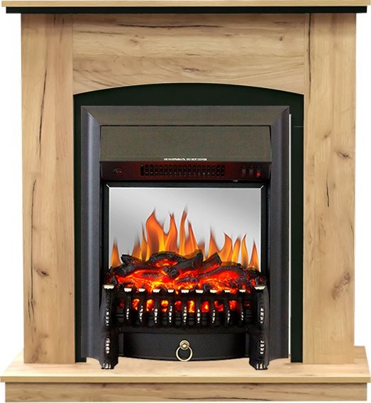 Каминокомплект Royal Flame Barcelona (разборный) - Дуб золотой с очагом Fobos FX M Black