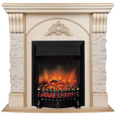 Камин электрический Athena WT с Fobos Lux S BL