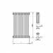 Arbonia 3180/8 радиатор боковое подключение