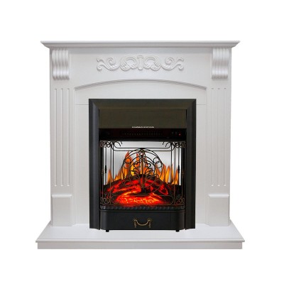 Каминокомплект Royal Flame Sorrento - Белый дуб с очагом Majestic FX M Black