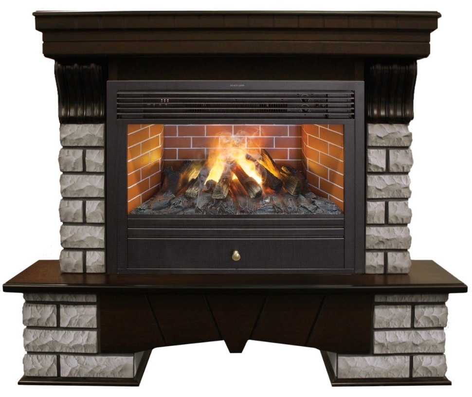 Камин Country Rock 26 AO с Novara 26 3D