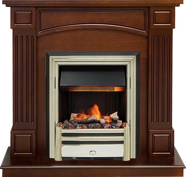 Каминокомплект Dimplex Boston - Темный дуб (Высота 925см) с очагом Cavendish