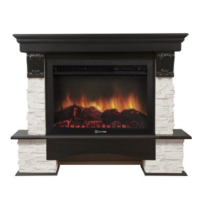 Портал Electrolux Pietra 30S камень белый, шпон темный дуб