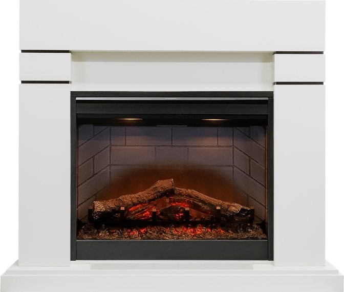 Каминокомплект Dimplex Lindos - Белый (Высота 985мм) с очагом Symphony 26'' DF2608-INT
