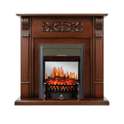 Каминокомплект Royal Flame Venice - Махагон коричневый антик с очагом Fobos FX M Black