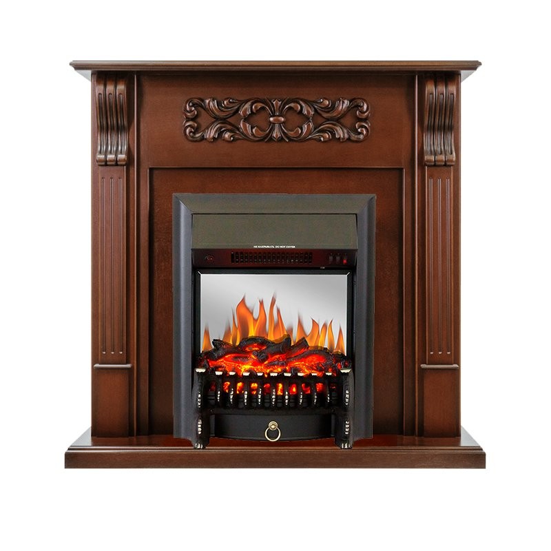 Каминокомплект Royal Flame Venice - Махагон коричневый антик с очагом Fobos FX M Black
