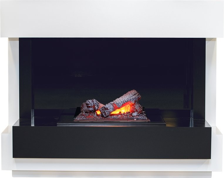 Каминокомплект Dimplex Cube - Белый с черным с очагом Cassette 400 NH
