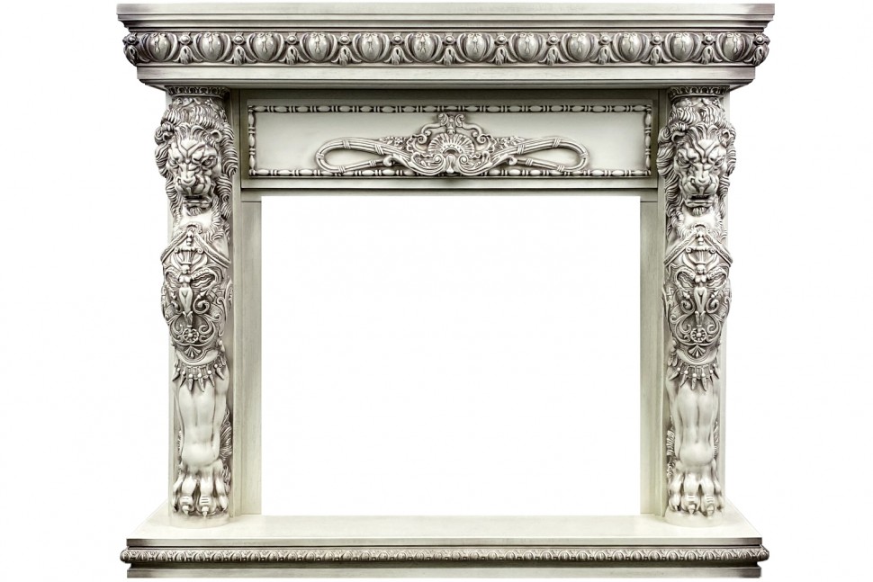 Портал электрокамина Royal Flame Windsor - Слоновая кость с темной патиной