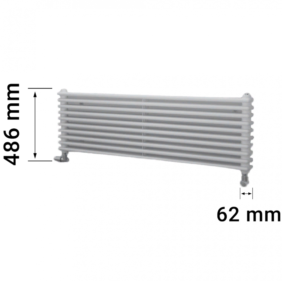 Zehnder Charleston Turned T2150\10 секций радиатор боковое подключение