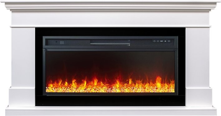 Каминокомплект Royal Flame California - Белый (Высота 850 мм) с очагом Vision 42 LED