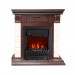 Каминокомплект Royal Flame Luxemburg (каменный) - Сланец/Темный дуб с очагом Aspen Black
