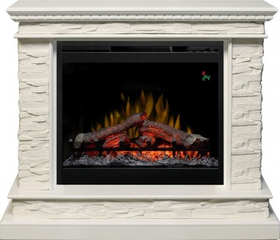 Каминокомплект Dimplex Calgary - Белый / Сланец белый с очагом Symphony 26'' DF2624-L