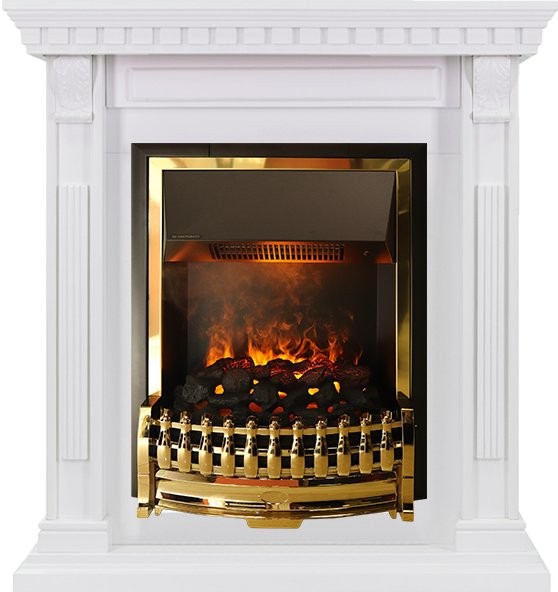 Каминокомплект Dimplex Orlean - Белый дуб с очагом Atherton