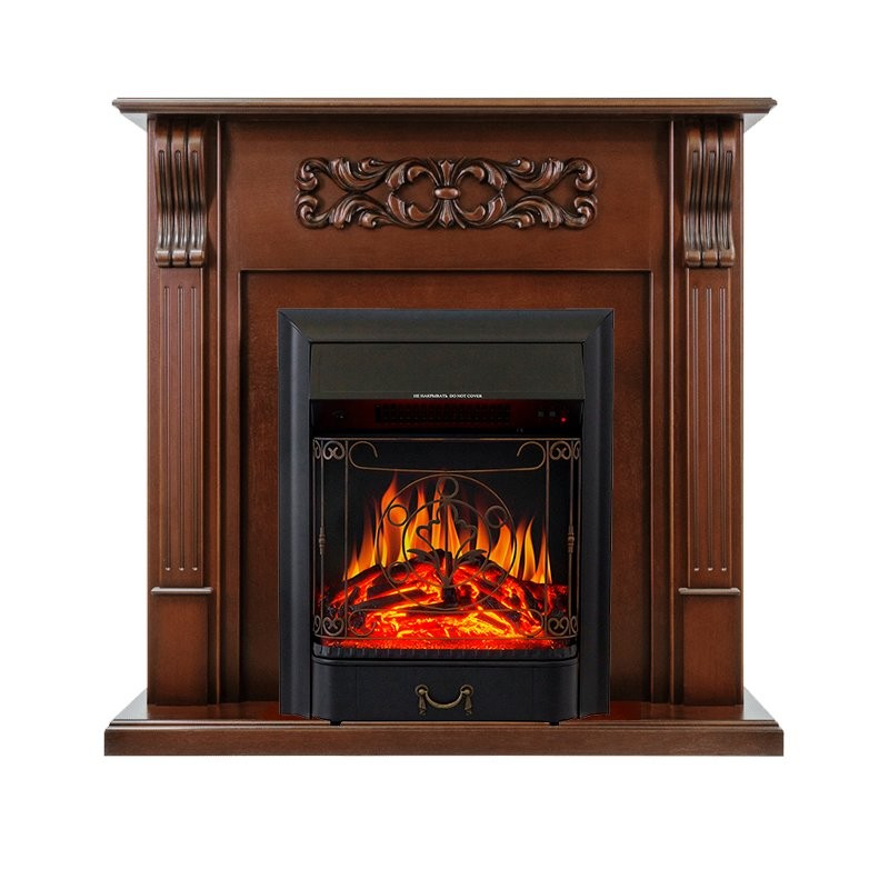 Каминокомплект Royal Flame Venice - Махагон коричневый антик с очагом Majestic FX Black