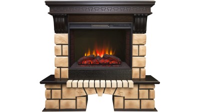 Камин электрический RealFlame Stone Brick 25,5 AO с Sparta 25,5