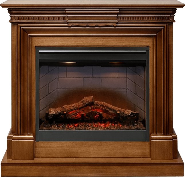 Каминокомплект Dimplex Chelsea - Орех (Ширина 1150 см) с очагом Symphony 26'' DF2608-INT