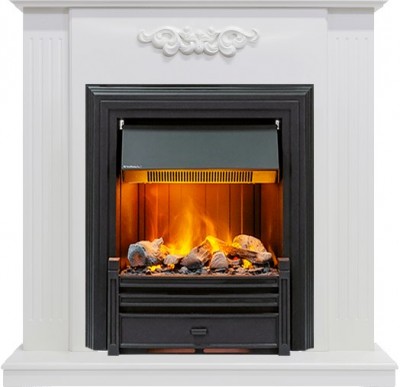 Каминокомплект Dimplex Lumsden - Белый дуб с очагом Brookline Black