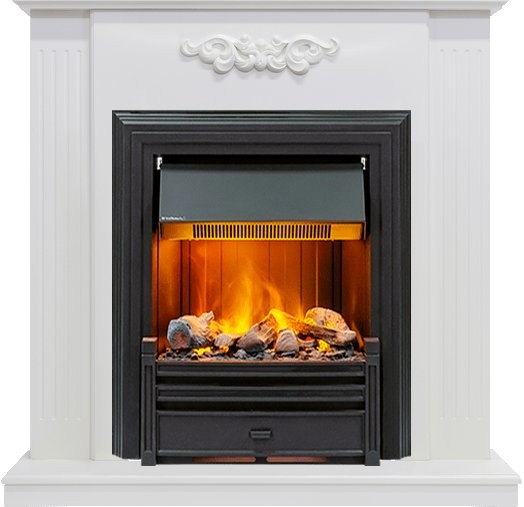 Каминокомплект Dimplex Lumsden - Белый дуб с очагом Brookline Black