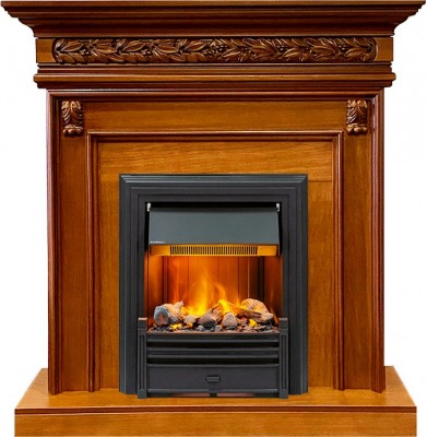 Каминокомплект Dimplex Valletta - Орех с очагом Brookline Black