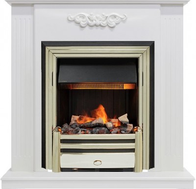 Каминокомплект Dimplex Lumsden - Белый дуб с очагом Cavendish