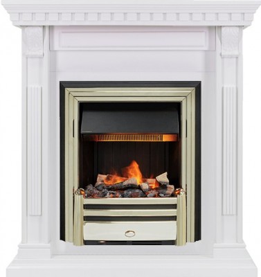 Каминокомплект Dimplex Orlean - Белый дуб с очагом Cavendish