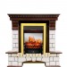 Каминокомплект Royal Flame Pierre Luxe - Темный дуб / Белый с очагом Fobos FX M Brass