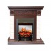 Каминокомплект Royal Flame Luxemburg (каменный) - Сланец/Темный дуб с очагом Fobos FX M Black