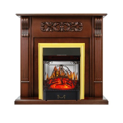 Каминокомплект Royal Flame Venice - Махагон коричневый антик с очагом Majestic FX M Brass