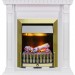 Каминокомплект Dimplex Orlean - Белый дуб с очагом Danville Antique Brass FB2
