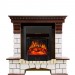 Каминокомплект Royal Flame Pierre Luxe - Темный дуб / Белый с очагом Majestic FX Black