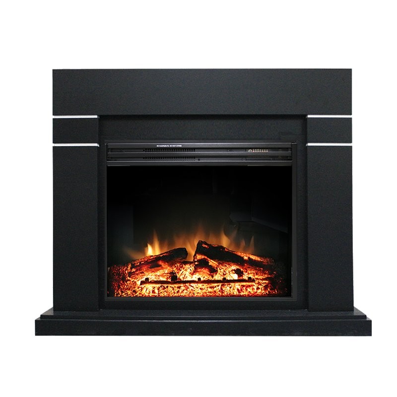 Каминокомплект Royal Flame Lindos - Черный (Высота 985мм) с очагом Jupiter FX New