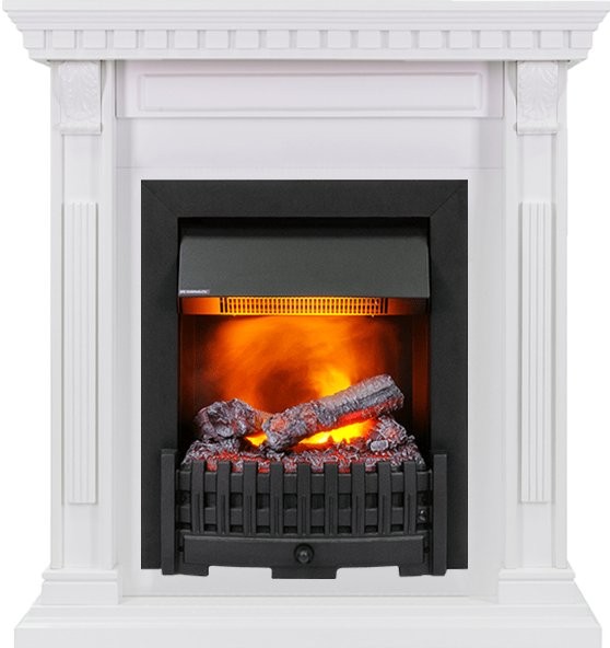 Каминокомплект Dimplex Orlean - Белый дуб с очагом Danville Black FB2