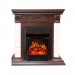 Каминокомплект Royal Flame Luxemburg (каменный) - Сланец/Темный дуб с очагом Majestic FX Black